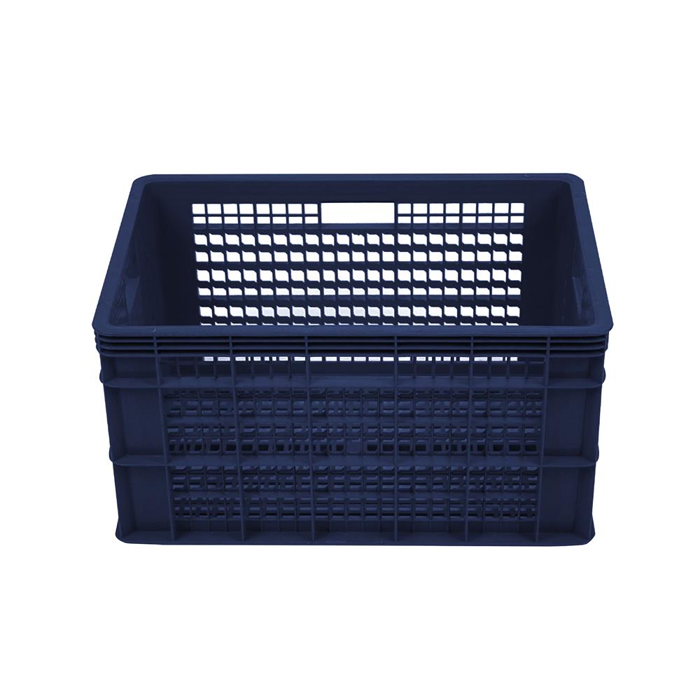 ลังพลาสติกโปร่ง STACKO AG112 HAKO 38.5x58x31 ซม. สีกรม