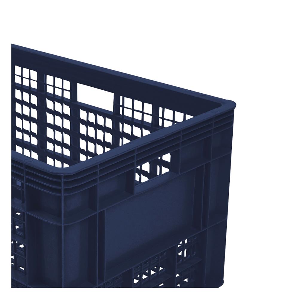 ลังพลาสติกโปร่ง STACKO AG112 HAKO 38.5x58x31 ซม. สีกรม