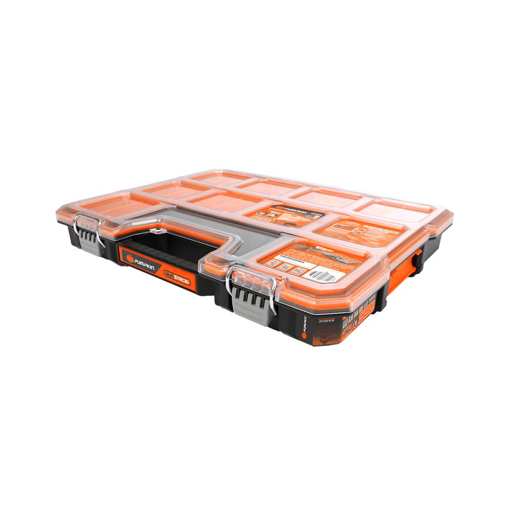 กล่องเครื่องมือ PUMPKIN PTT-MST65R 65 มม. 10 ช่อง สีส้ม/ดำ