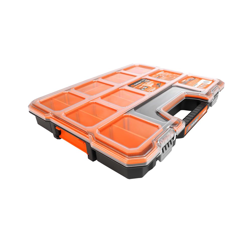 กล่องเครื่องมือ PUMPKIN PTT-MST65R 65 มม. 10 ช่อง สีส้ม/ดำ