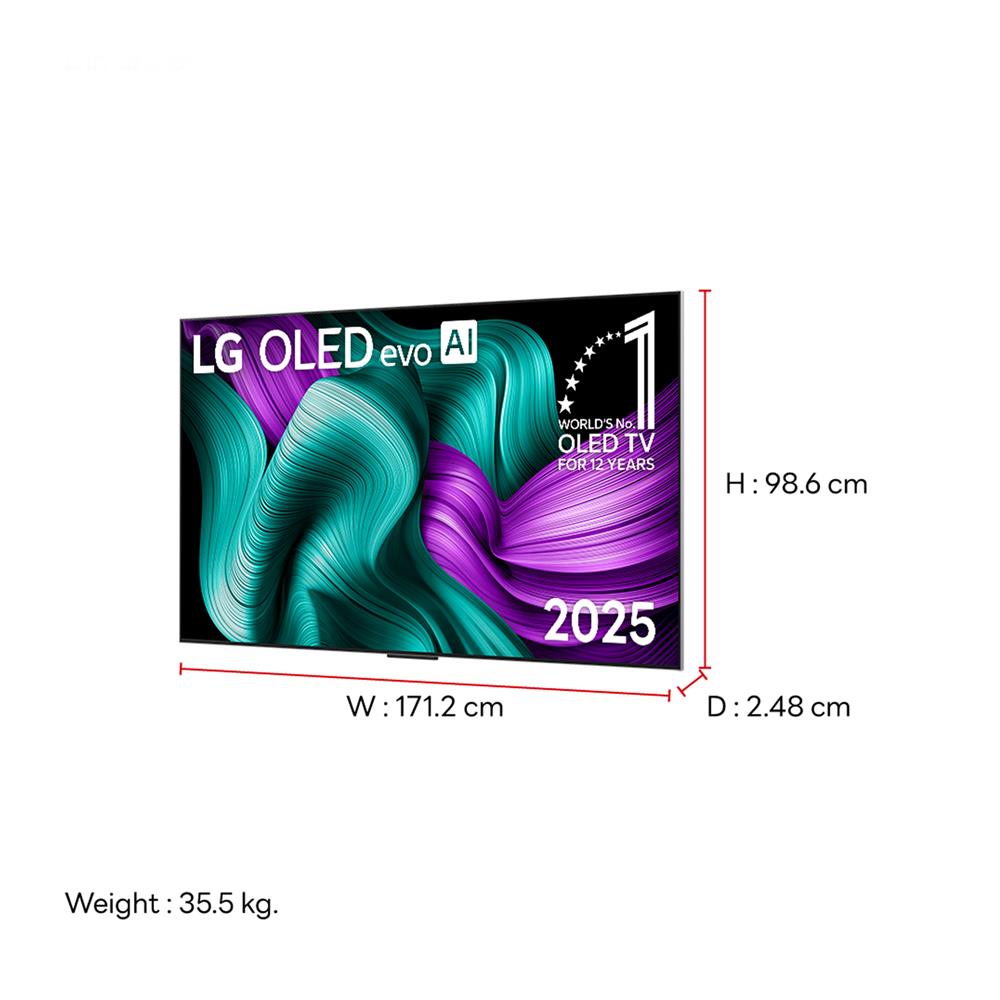 ทีวีโอแอลอีดี 77 นิ้ว LG (4K, OLED, WEB OS) OLED77M5PSA