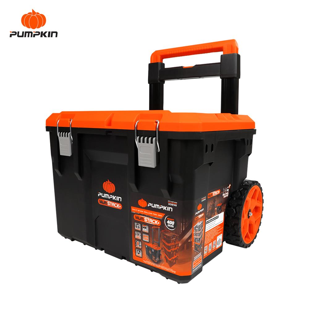 กล่องเครื่องมือมีล้อ PUMPKIN 400 มม. สีส้ม/ดำ