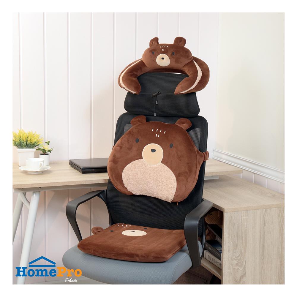 หมอนรองคอ SNAZZ LITTLE-B 12X11.5 นิ้ว สีน้ำตาล