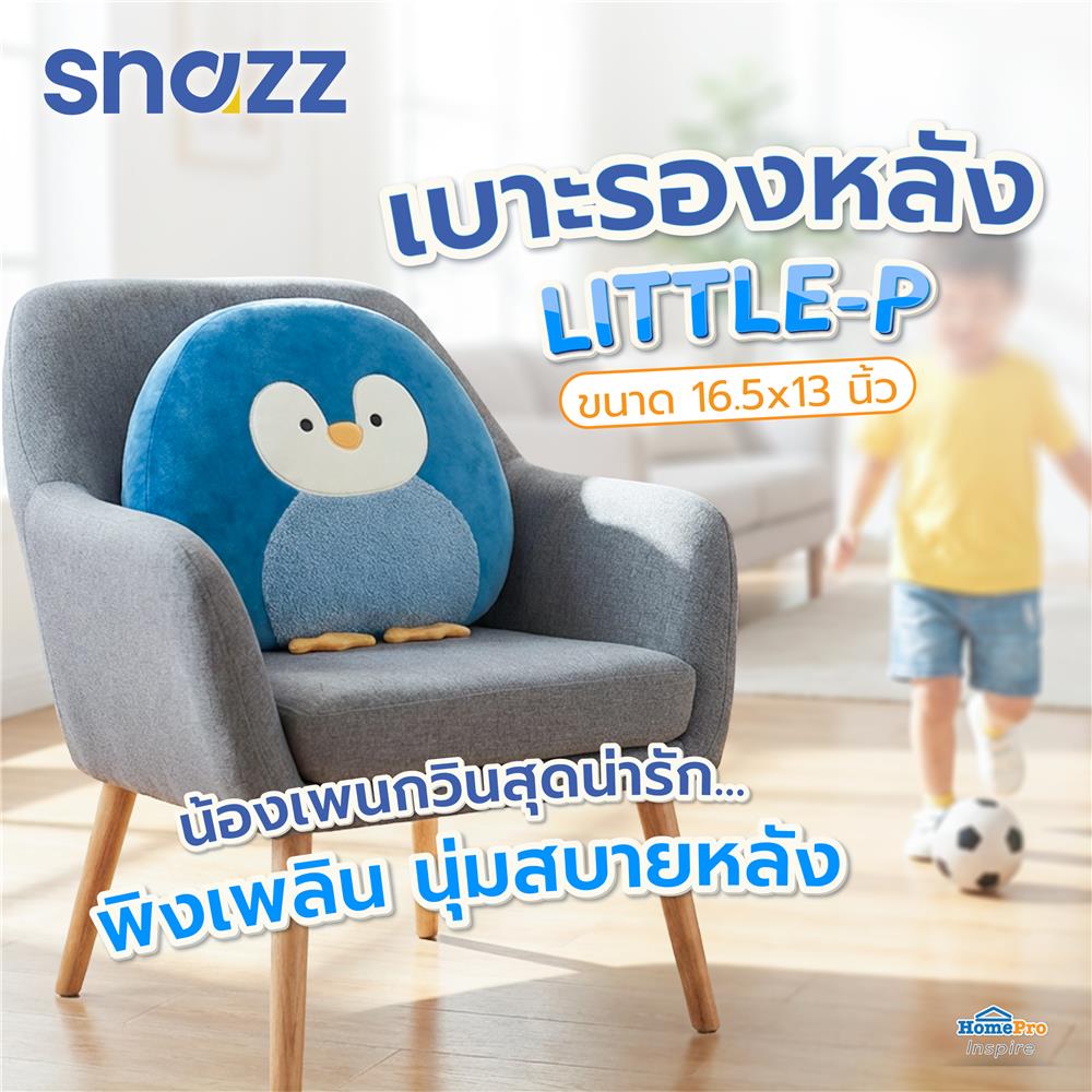 เบาะรองหลัง SNAZZ LITTLE-P 16.5X13 นิ้ว สีฟ้า