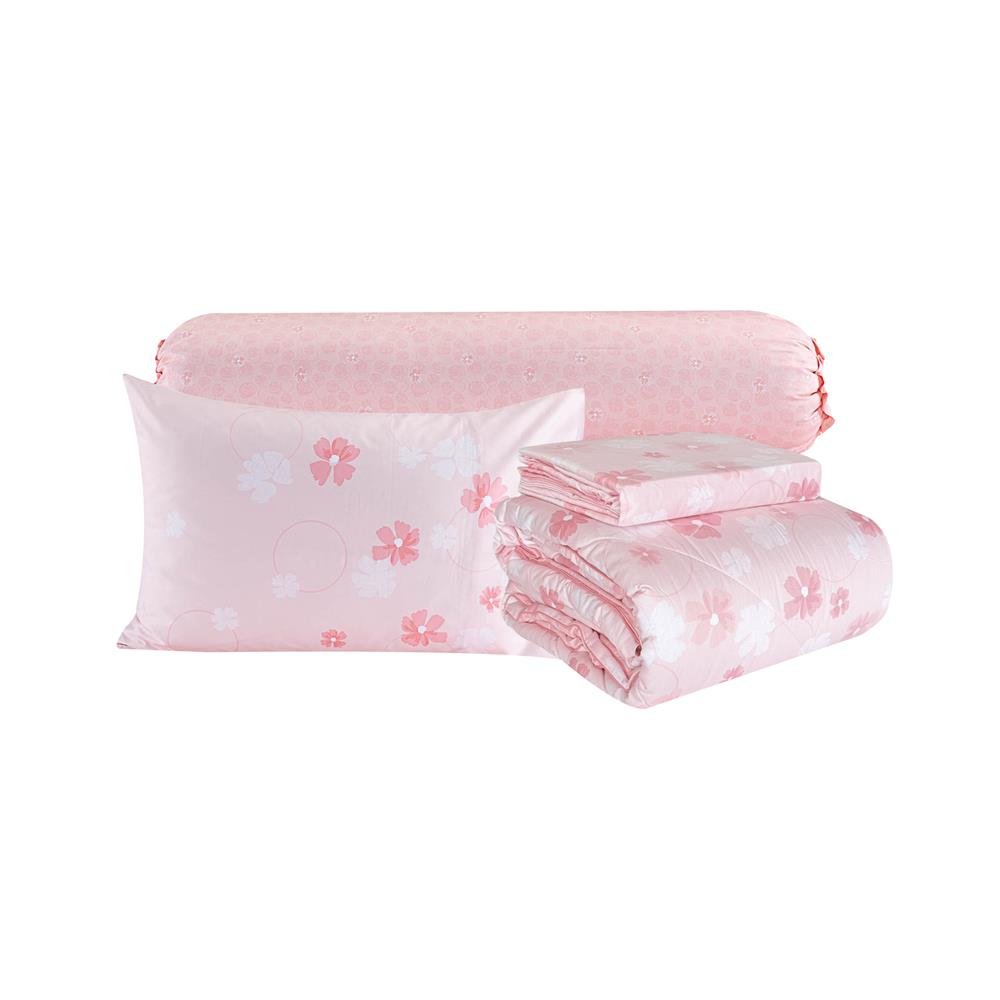 ชุดผ้าปูที่นอน 3.5 ฟุต (ชุด 4 ชิ้น) SANTAS COTTON USA SWEET PEA PI