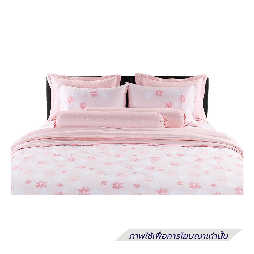 ชุดผ้าปูที่นอน 6 ฟุต (ชุด 6 ชิ้น) SANTAS COTTON USA SWEET PEA PI