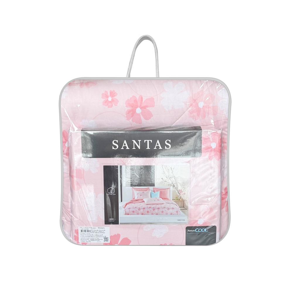 ชุดผ้าปูที่นอน 6 ฟุต (ชุด 6 ชิ้น) SANTAS COTTON USA SWEET PEA PI