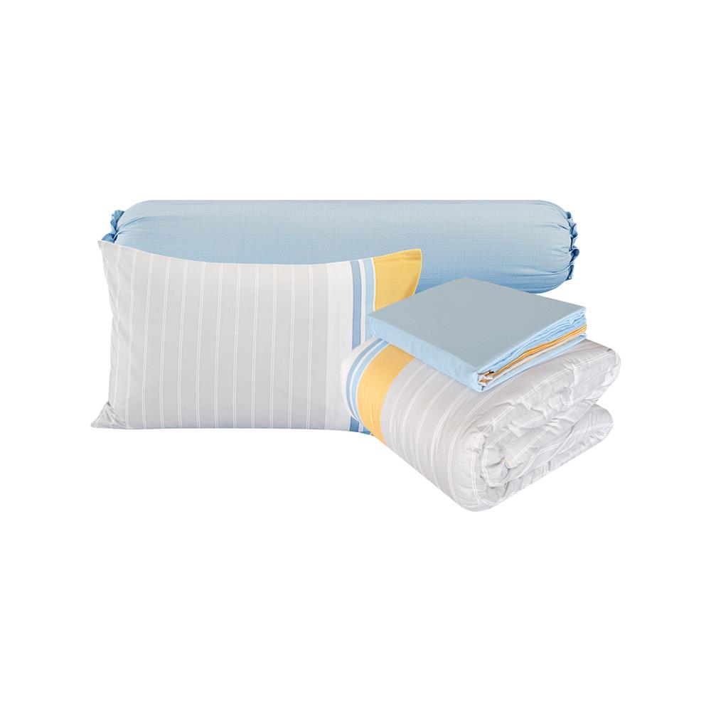 ชุดผ้าปูที่นอน 3.5 ฟุต (ชุด 5 ชิ้น) SANTAS COTTON USA JOYBLOOM GR