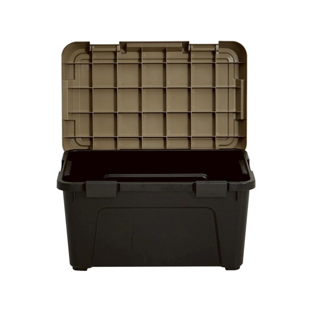 กล่องจัดเก็บท้ายรถ 38 ลิตร STACKO CARGO สีดำ/น้ำตาล