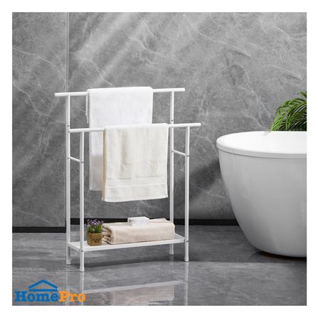 ราวพาดผ้า 2 เส้น PLIM RIGA 72.5x19.6x88.3 ซม. สีขาว_4