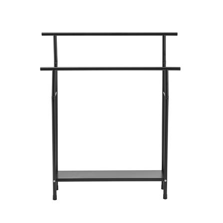 ราวพาดผ้า 2 เส้น PLIM RIGA 72.5x19.6x88.3 ซม. สีดำ_1