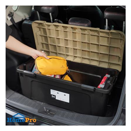 กล่องจัดเก็บท้ายรถ 54 ลิตร STACKO CARGO สีดำ/น้ำตาล_4