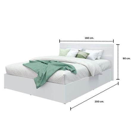 เตียง 5 ฟุต KONCEPT HAMAKO 19231494 สีขาว_3