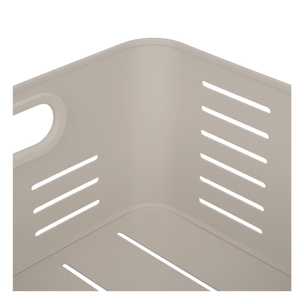 ตะกร้าอะลูมิเนียมสี่เหลี่ยมจัตุรัส KECH LEGACY SIZE L สีเบจ