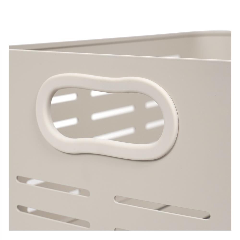 ตะกร้าอะลูมิเนียมสี่เหลี่ยมผืนผ้า KECH LEGACY SIZE M สีเบจ