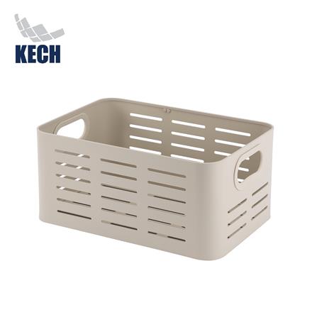 ตะกร้าอะลูมิเนียมสี่เหลี่ยมผืนผ้า KECH LEGACY SIZE M สีเบจ_0