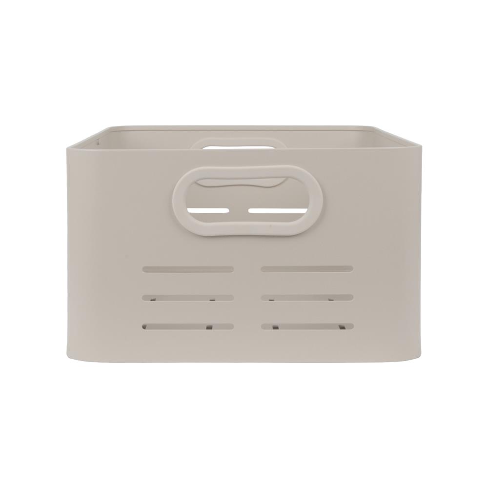 ตะกร้าอะลูมิเนียมสี่เหลี่ยมผืนผ้า KECH LEGACY SIZE L สีเบจ