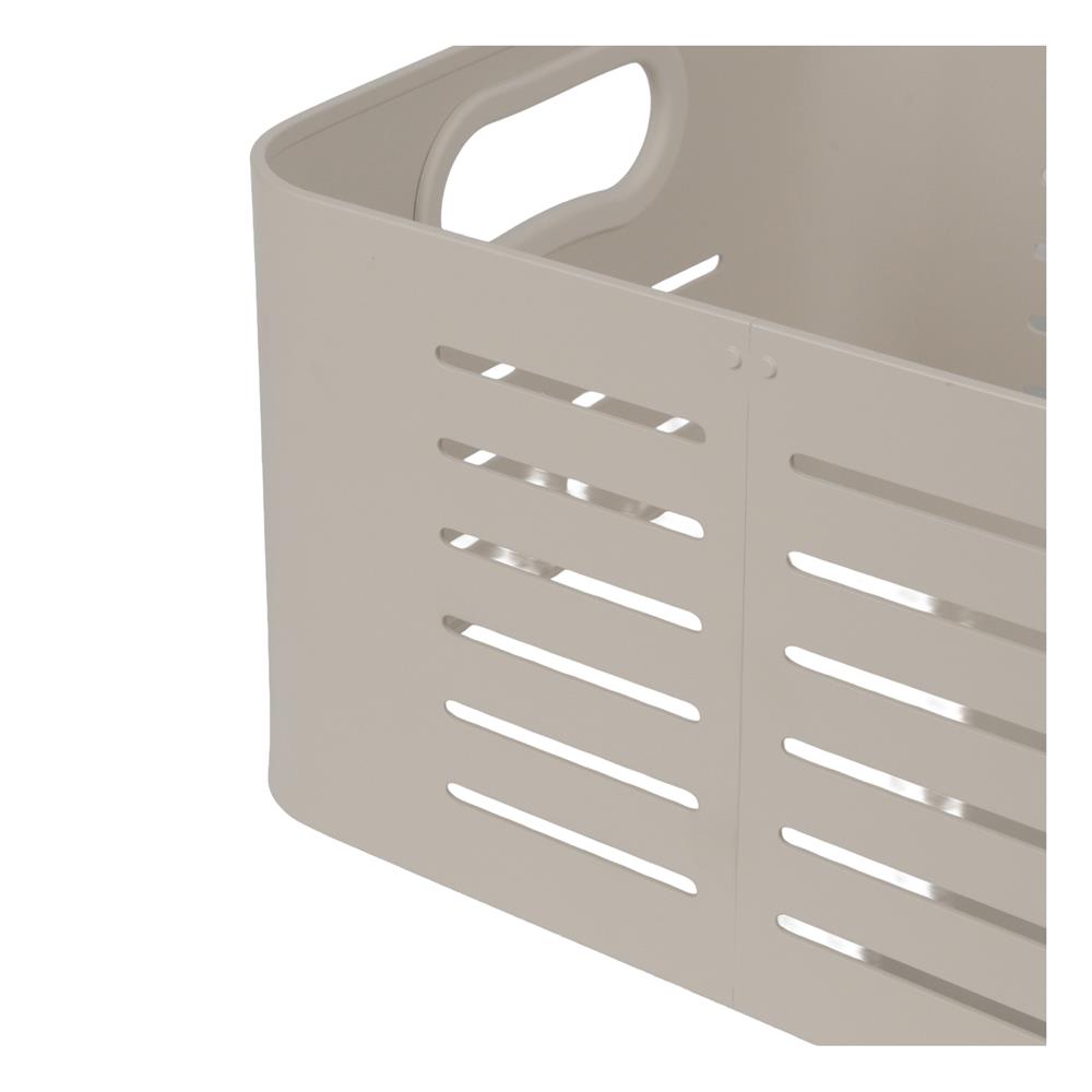 ตะกร้าอะลูมิเนียมสี่เหลี่ยมผืนผ้า KECH LEGACY SIZE L สีเบจ