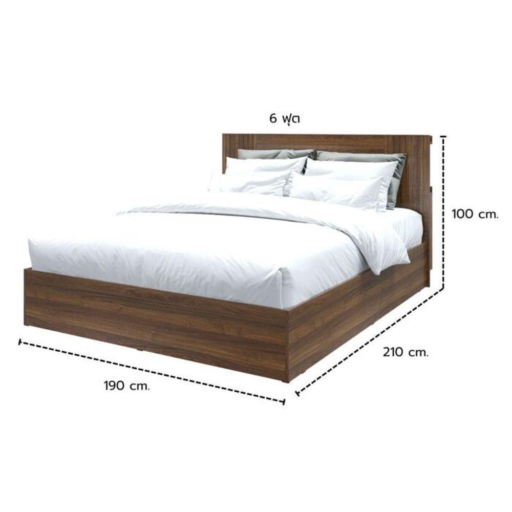 เตียง 6 ฟุต KONCEPT KUMAMOTO 19237089 สีวอลนัท