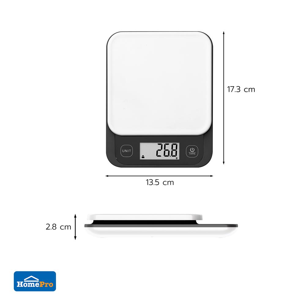 เครื่องชั่งน้ำหนักดิจิทัล KECH BONO สีขาว