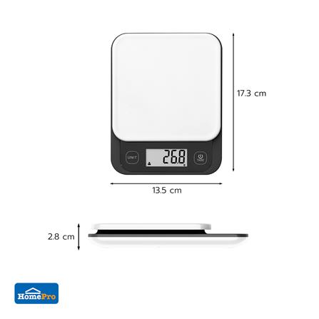 เครื่องชั่งน้ำหนักดิจิทัล KECH BONO สีขาว_5