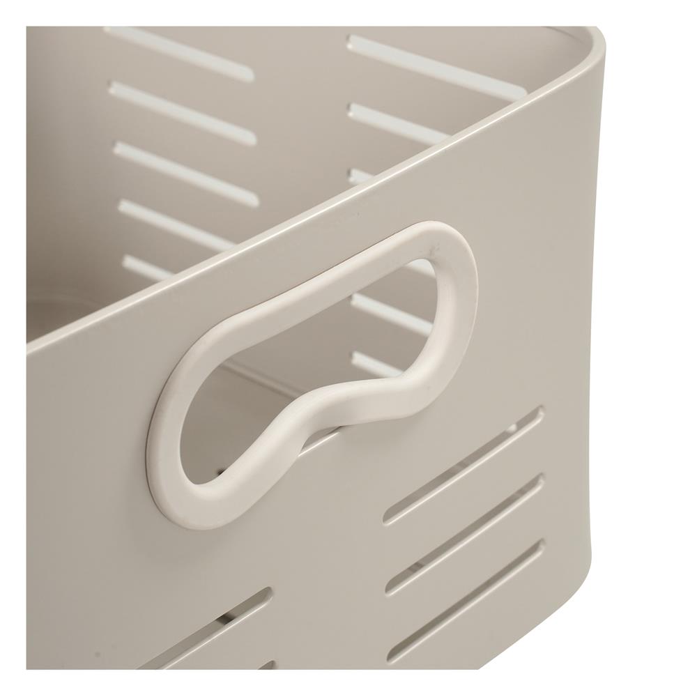 ตะกร้าอะลูมิเนียมสี่เหลี่ยมจัตุรัส KECH LEGACY SIZE M สีเบจ