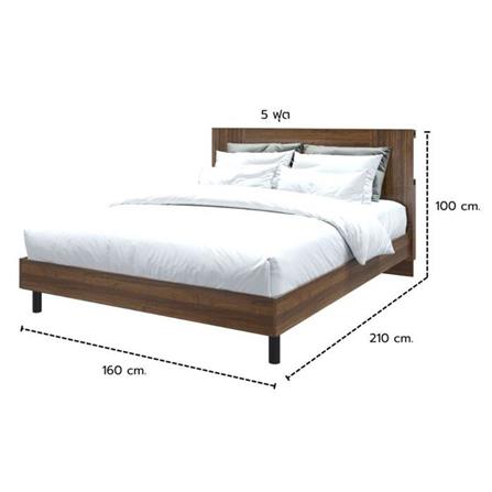 เตียง 5 ฟุต KONCEPT KUMAMOTO 19237087 สีวอลนัท_4