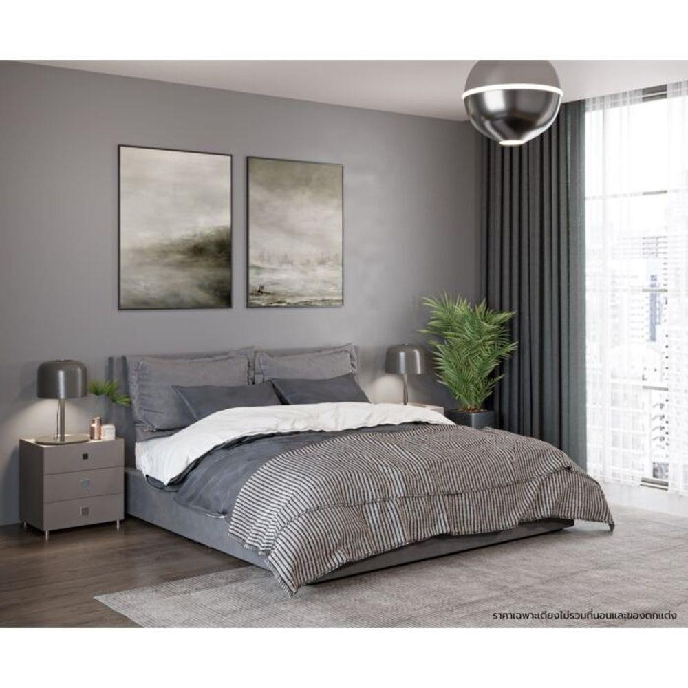 เตียง 5 ฟุต SB FURNITURE SNOOZE 19240956 สีเทา