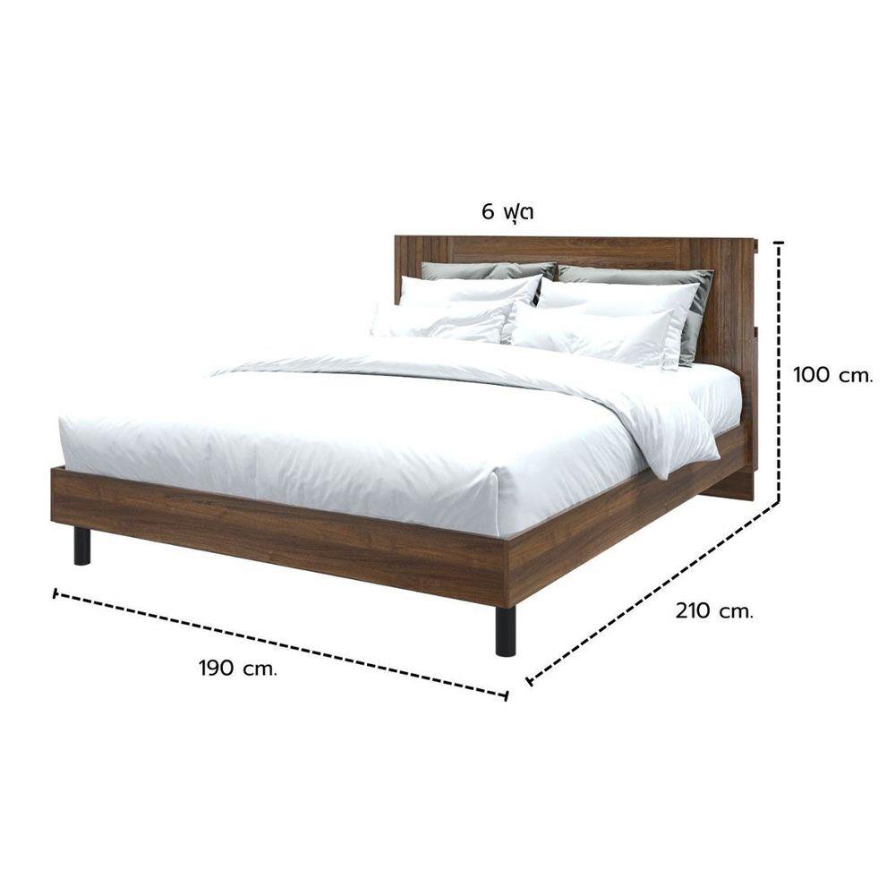 เตียง 6 ฟุต KONCEPT KUMAMOTO 19237086 สีวอลนัท
