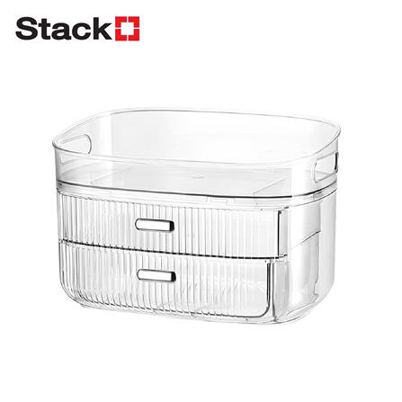 กล่องลิ้นชักจัดเก็บเครื่องสำอาง STACKO BREIS 28x19x18.5 ซม. สีใส_1