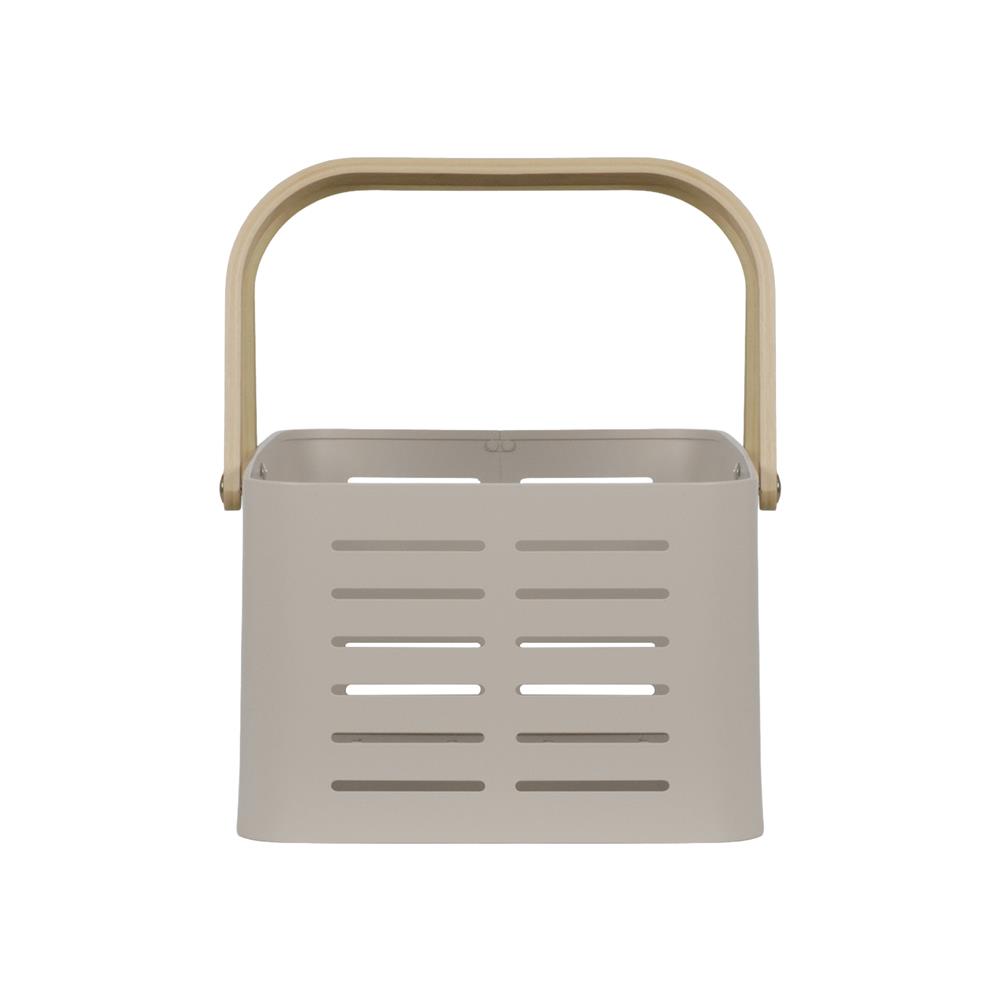 ตะกร้าอะลูมิเนียม มีหูหิ้ว KECH LEGACY SIZE L สีเบจ