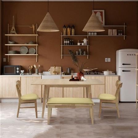 เก้าอี้ห้องอาหาร SB FURNITURE YUKARI 19201094 สีเหลือง_3