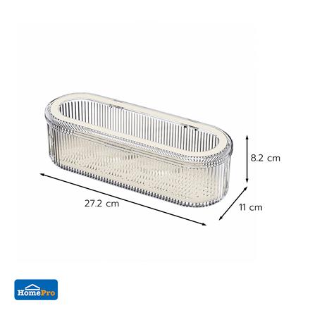 กล่องจัดเก็บเครื่องสำอาง STACKO BREIS 27.2x11x8.2 สีใส_8