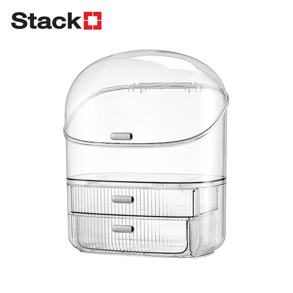 กล่องลิ้นชักจัดเก็บเครื่องสำอาง STACKO BREIS 28.5x20.5x35 ซม. สีใส_0