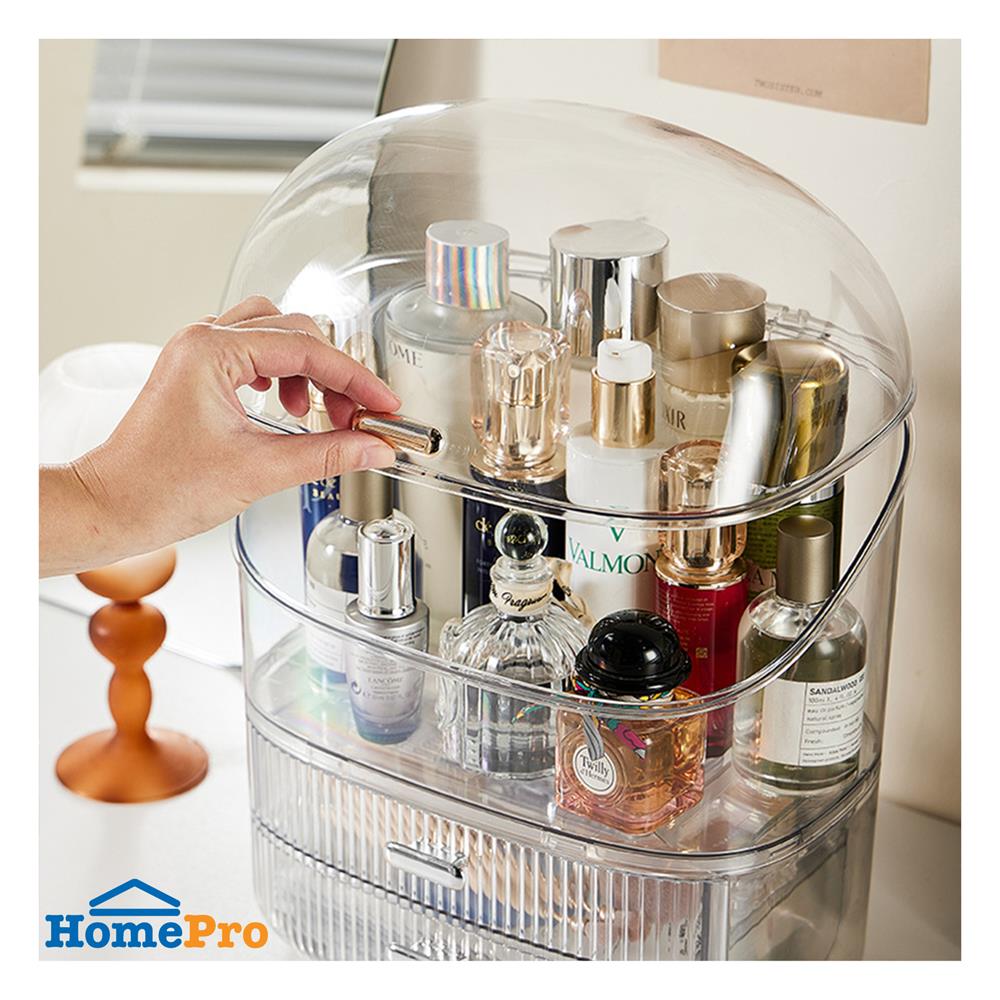 กล่องลิ้นชักจัดเก็บเครื่องสำอาง STACKO BREIS 28.5x20.5x35 ซม. สีใส