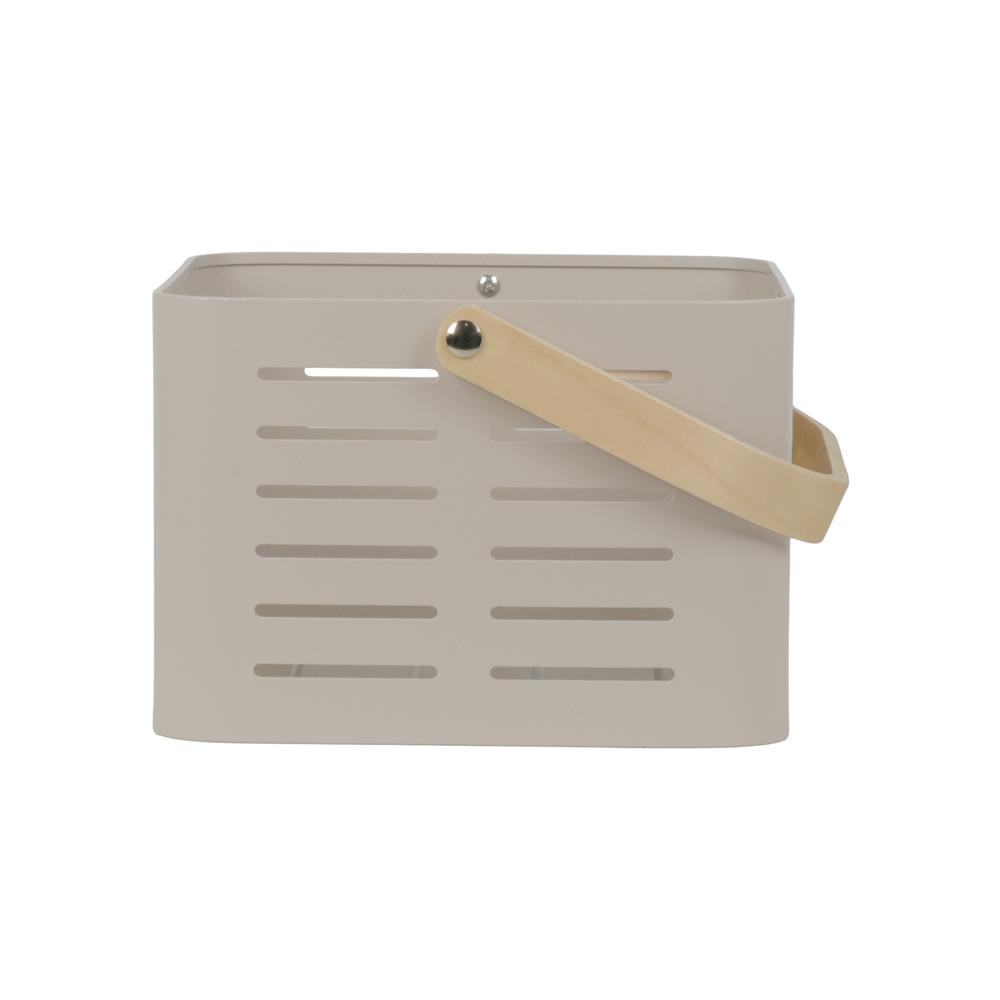 ตะกร้าอะลูมิเนียม มีหูหิ้ว KECH LEGACY SIZE M สีเบจ