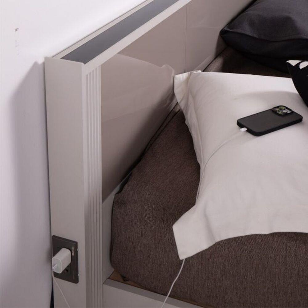 เตียง 3.5 ฟุต SB FURNITURE NEX COLLECTION 19236026 สีเทา