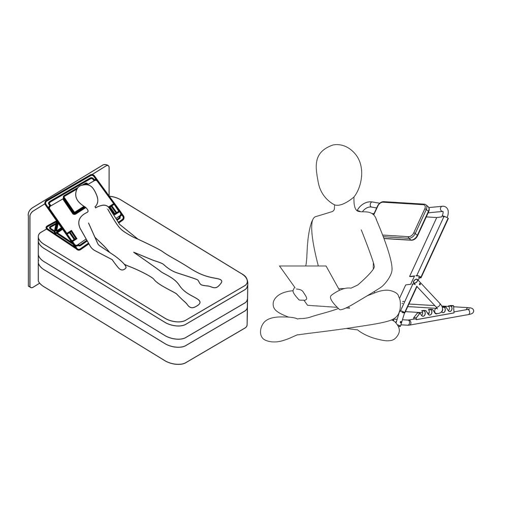 อุปกรณ์รองหลังปรับระดับได้ HOME LIVING STYLE LQX-110009