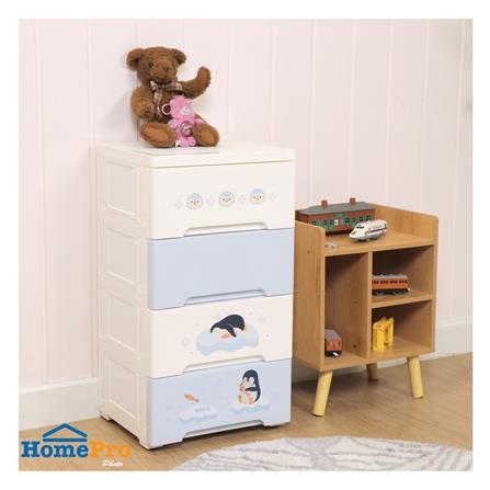 ตู้ลิ้นชัก 4 ชั้น STACKO LITTLE-P 37.6x31.7x69.2 ซม. สีฟ้า/ขาว_5