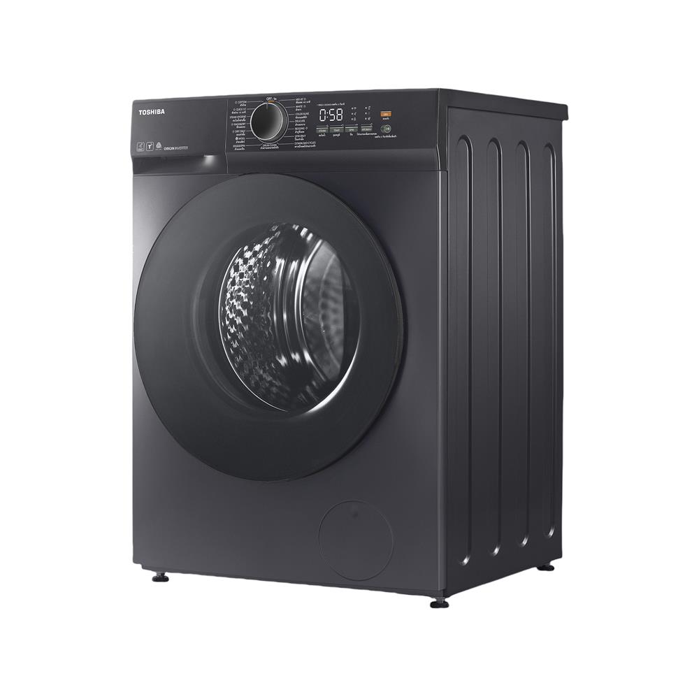เครื่องซักอบผ้าฝาหน้า TOSHIBA TWD-T21BU140UWT(MG) 13/8 กก. อินเวอร์เตอร์ สีดำ