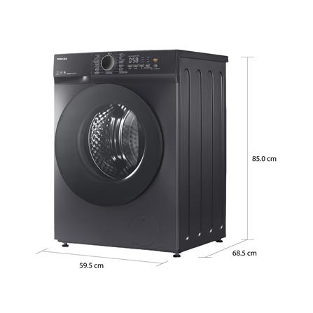 เครื่องซักอบผ้าฝาหน้า TOSHIBA TWD-T21BU140UWT(MG) 13/8 กก. อินเวอร์เตอร์ สีดำ_6