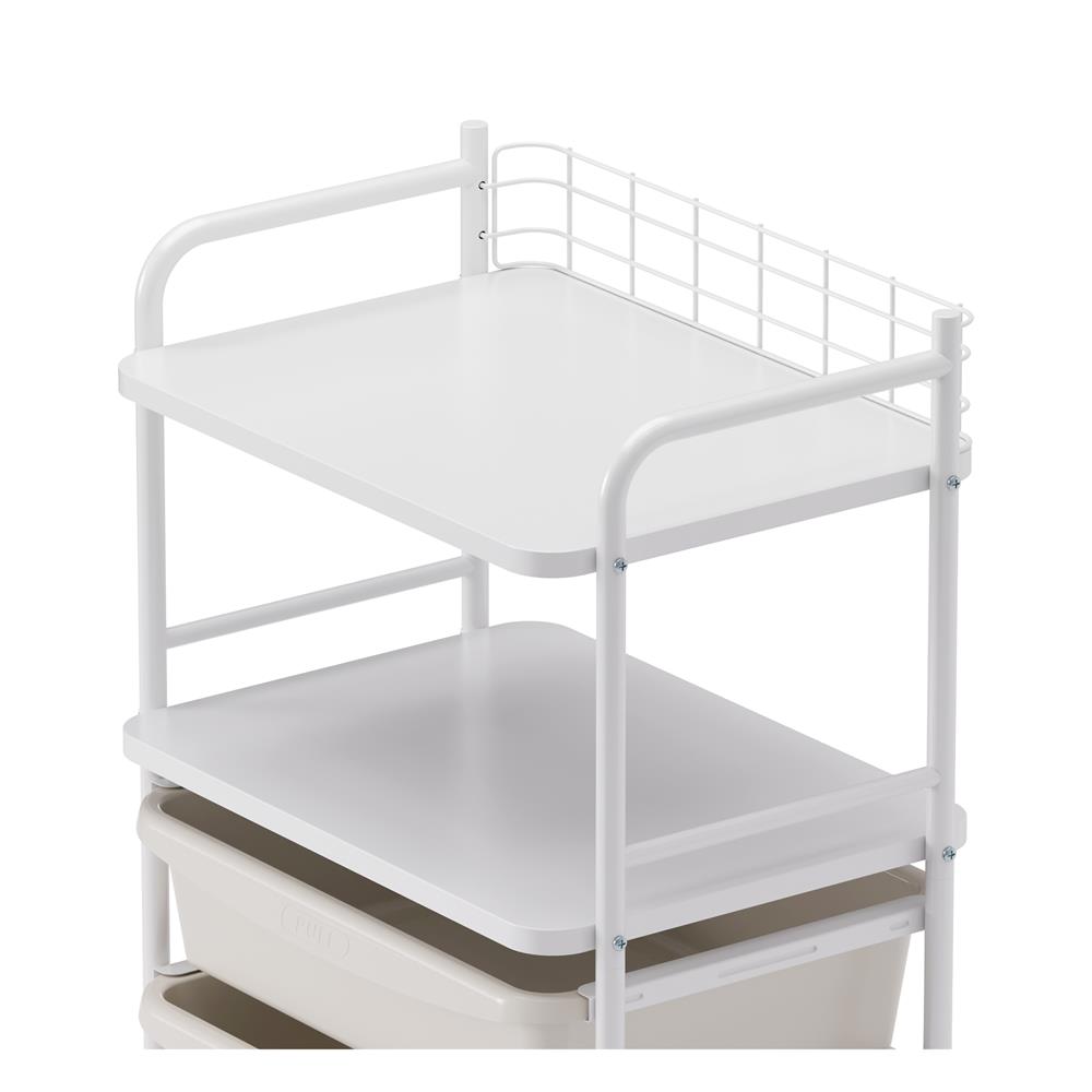 ชั้นวางของ 2 ชั้น 3 ลิ้นชัก STACKO LITTLE-P 45.2x31x78.4 ซม. สีขาว/ฟ้า