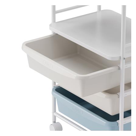 ชั้นวางของ 2 ชั้น 3 ลิ้นชัก STACKO LITTLE-P 45.2x31x78.4 ซม. สีขาว/ฟ้า_2