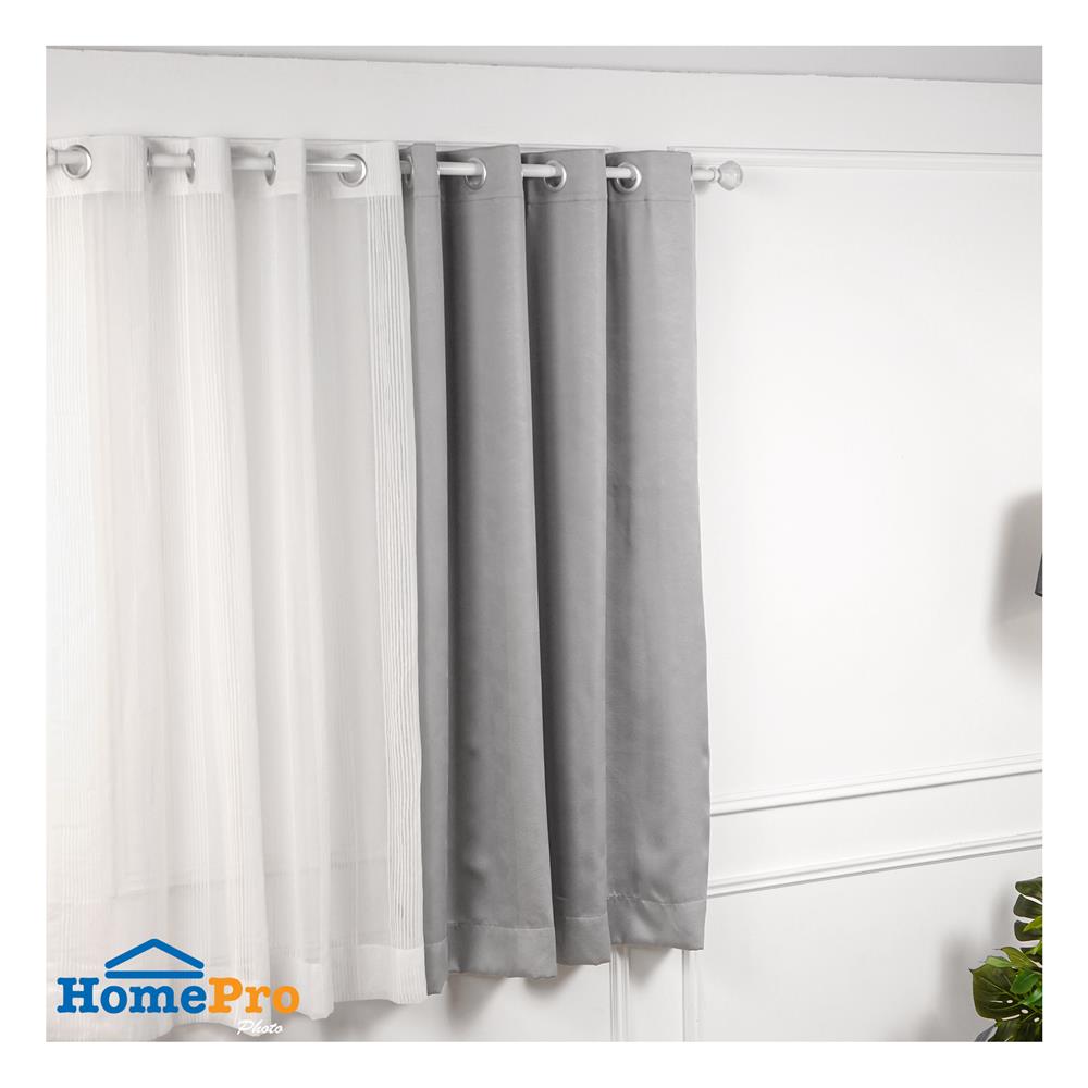 ผ้าม่าน EYELET HOME LIVING STYLE MARDY UV 150X160 ซม. สีเทา