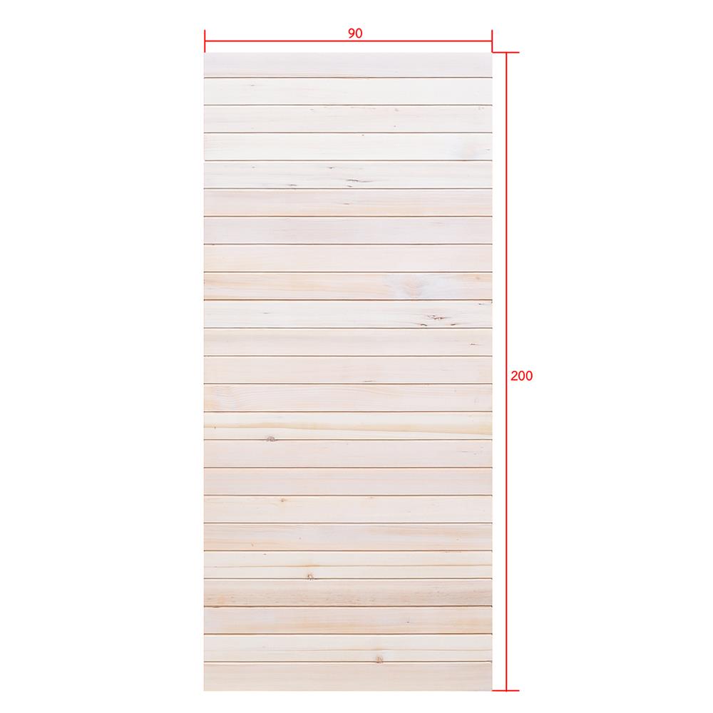 ประตูไม้เฮมล็อกเฟอร์ ไม่เจาะลูกบิด D2D ECO PINE-801 90x200 ซม. สีธรรมชาติ