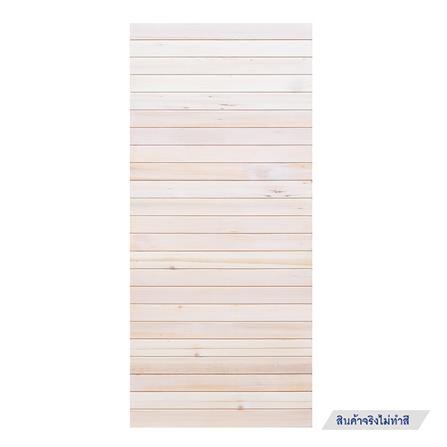 ประตูไม้เฮมล็อกเฟอร์ ไม่เจาะลูกบิด D2D ECO PINE-801 90x200 ซม. สีธรรมชาติ_0