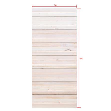 ประตูไม้เฮมล็อกเฟอร์ ไม่เจาะลูกบิด D2D ECO PINE-801 90x200 ซม. สีธรรมชาติ_4