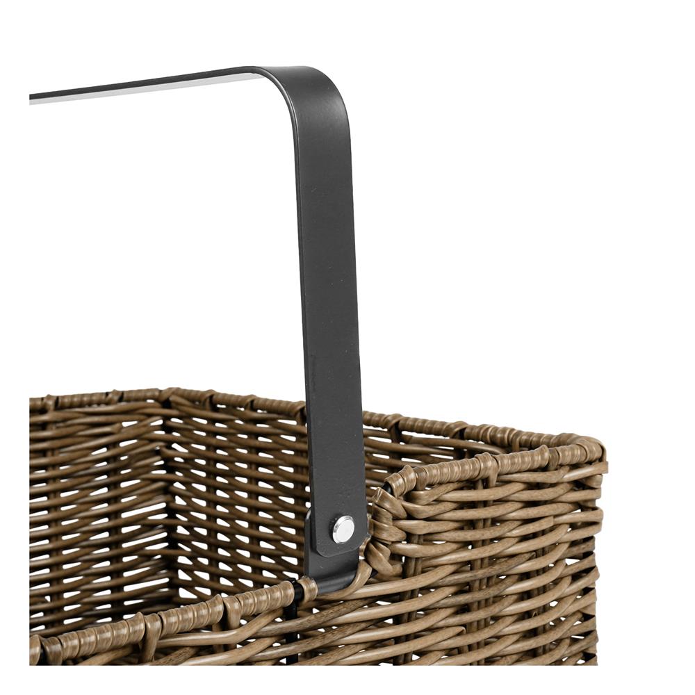 ตะกร้าหวายเทียมทรงสี่เหลี่ยมมีหูหิ้ว KECH HAZEL 26.3x26.3x24.5 ซม.