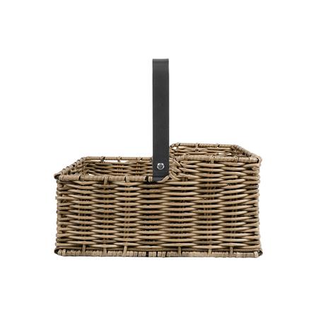 ตะกร้าหวายเทียมทรงสี่เหลี่ยมมีหูหิ้ว KECH HAZEL 26.3x26.3x24.5 ซม._3