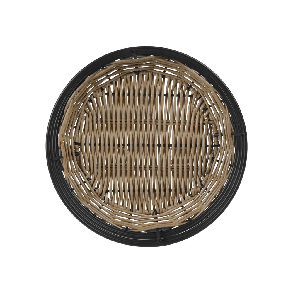 ตะกร้าหวายเทียมทรงกลมเตี้ย KECH HAZEL 22x22x8.3 ซม.